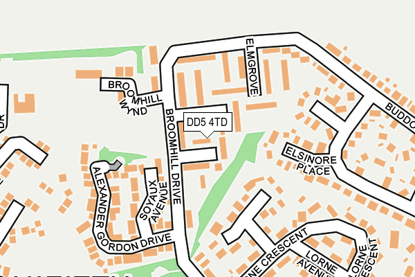DD5 4TD map - OS OpenMap – Local (Ordnance Survey) DD5 4TD map - OS OpenMap – Local (Ordnance Survey)