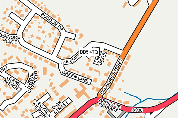 DD5 4TQ map - OS OpenMap – Local (Ordnance Survey) DD5 4TQ map - OS OpenMap – Local (Ordnance Survey)