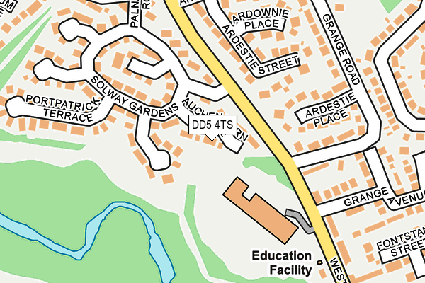 DD5 4TS map - OS OpenMap – Local (Ordnance Survey)