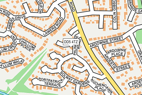 DD5 4TZ map - OS OpenMap – Local (Ordnance Survey) DD5 4TZ map - OS OpenMap – Local (Ordnance Survey)