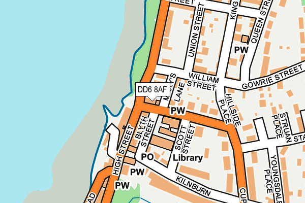 DD6 8AF map - OS OpenMap – Local (Ordnance Survey) DD6 8AF map - OS OpenMap – Local (Ordnance Survey)