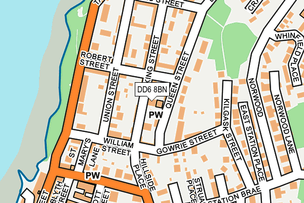 DD6 8BN map - OS OpenMap – Local (Ordnance Survey) DD6 8BN map - OS OpenMap – Local (Ordnance Survey)