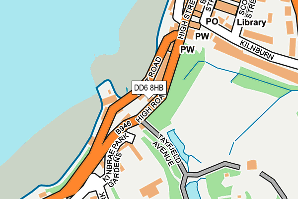 DD6 8HB map - OS OpenMap – Local (Ordnance Survey) DD6 8HB map - OS OpenMap – Local (Ordnance Survey)