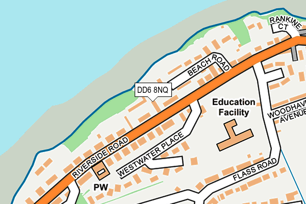 DD6 8NQ map - OS OpenMap – Local (Ordnance Survey) DD6 8NQ map - OS OpenMap – Local (Ordnance Survey)