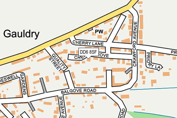 DD6 8SF map - OS OpenMap – Local (Ordnance Survey)
