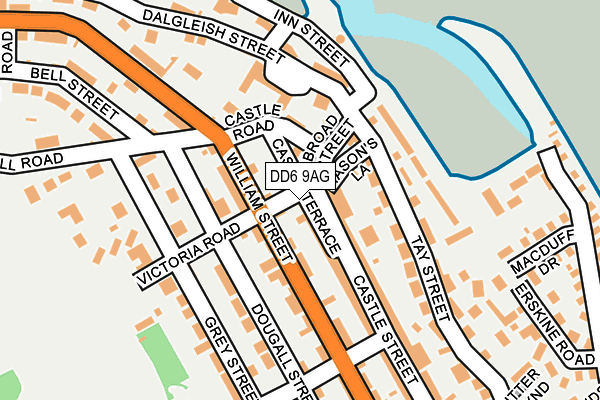 DD6 9AG map - OS OpenMap – Local (Ordnance Survey) DD6 9AG map - OS OpenMap – Local (Ordnance Survey)