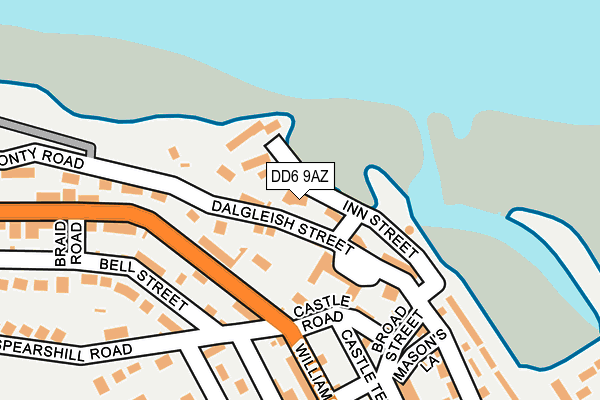 DD6 9AZ map - OS OpenMap – Local (Ordnance Survey) DD6 9AZ map - OS OpenMap – Local (Ordnance Survey)