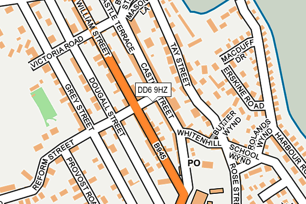 DD6 9HZ map - OS OpenMap – Local (Ordnance Survey) DD6 9HZ map - OS OpenMap – Local (Ordnance Survey)