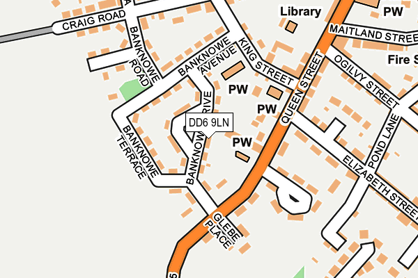 DD6 9LN map - OS OpenMap – Local (Ordnance Survey) DD6 9LN map - OS OpenMap – Local (Ordnance Survey)
