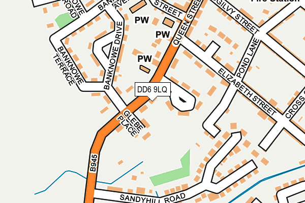 DD6 9LQ map - OS OpenMap – Local (Ordnance Survey) DD6 9LQ map - OS OpenMap – Local (Ordnance Survey)
