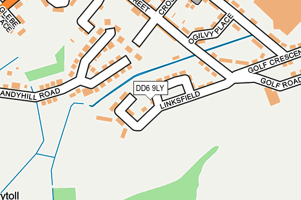 DD6 9LY map - OS OpenMap – Local (Ordnance Survey) DD6 9LY map - OS OpenMap – Local (Ordnance Survey)