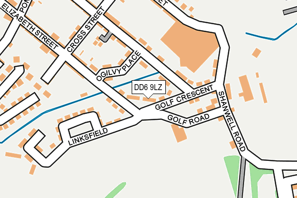 DD6 9LZ map - OS OpenMap – Local (Ordnance Survey) DD6 9LZ map - OS OpenMap – Local (Ordnance Survey)