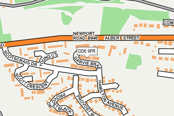 DD6 9PR map - OS OpenMap – Local (Ordnance Survey) DD6 9PR map - OS OpenMap – Local (Ordnance Survey)