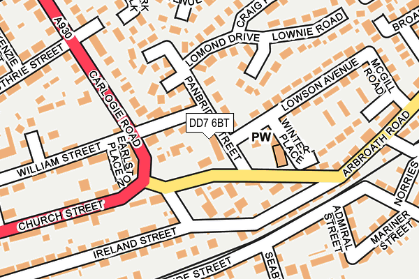 DD7 6BT map - OS OpenMap – Local (Ordnance Survey) DD7 6BT map - OS OpenMap – Local (Ordnance Survey)