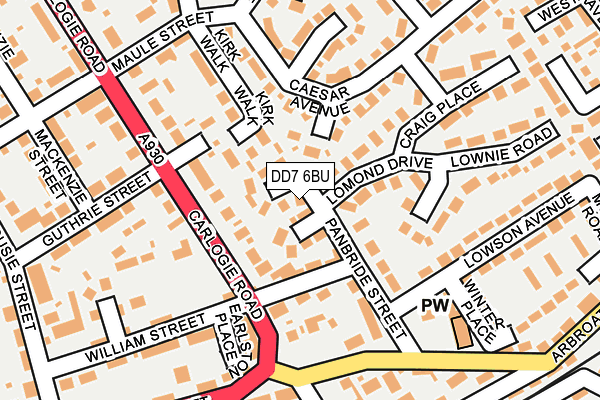 DD7 6BU map - OS OpenMap – Local (Ordnance Survey) DD7 6BU map - OS OpenMap – Local (Ordnance Survey)