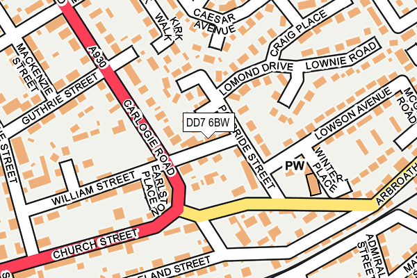 DD7 6BW map - OS OpenMap – Local (Ordnance Survey) DD7 6BW map - OS OpenMap – Local (Ordnance Survey)
