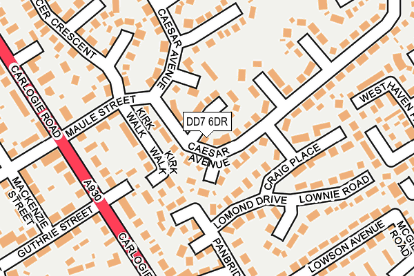 DD7 6DR map - OS OpenMap – Local (Ordnance Survey) DD7 6DR map - OS OpenMap – Local (Ordnance Survey)