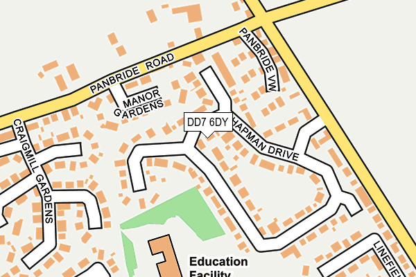 DD7 6DY map - OS OpenMap – Local (Ordnance Survey) DD7 6DY map - OS OpenMap – Local (Ordnance Survey)