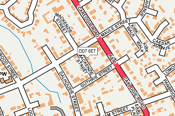 DD7 6ET map - OS OpenMap – Local (Ordnance Survey)