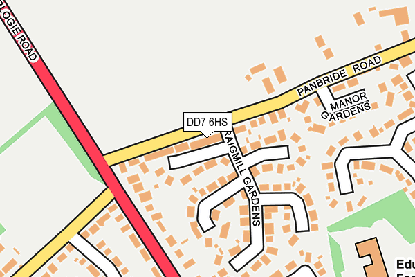 DD7 6HS map - OS OpenMap – Local (Ordnance Survey) DD7 6HS map - OS OpenMap – Local (Ordnance Survey)