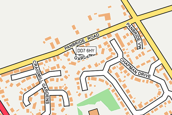 DD7 6HY map - OS OpenMap – Local (Ordnance Survey) DD7 6HY map - OS OpenMap – Local (Ordnance Survey)