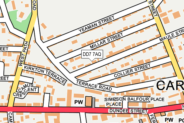 DD7 7AQ map - OS OpenMap – Local (Ordnance Survey) DD7 7AQ map - OS OpenMap – Local (Ordnance Survey)