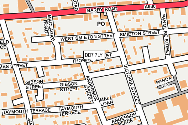 DD7 7LY map - OS OpenMap – Local (Ordnance Survey) DD7 7LY map - OS OpenMap – Local (Ordnance Survey)
