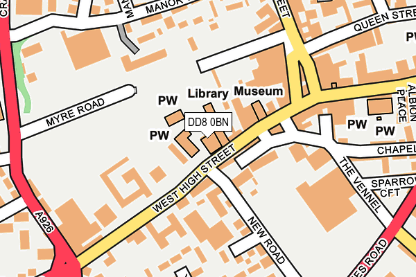 DD8 0BN map - OS OpenMap – Local (Ordnance Survey) DD8 0BN map - OS OpenMap – Local (Ordnance Survey)