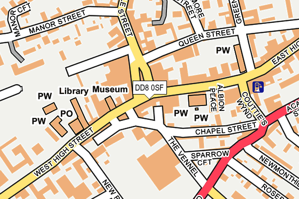 DD8 0SF map - OS OpenMap – Local (Ordnance Survey) DD8 0SF map - OS OpenMap – Local (Ordnance Survey)