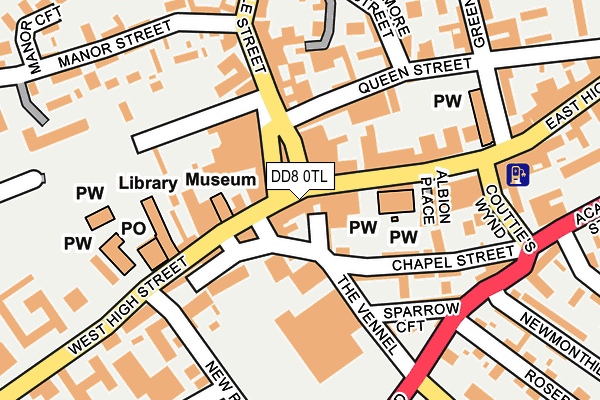DD8 0TL map - OS OpenMap – Local (Ordnance Survey)