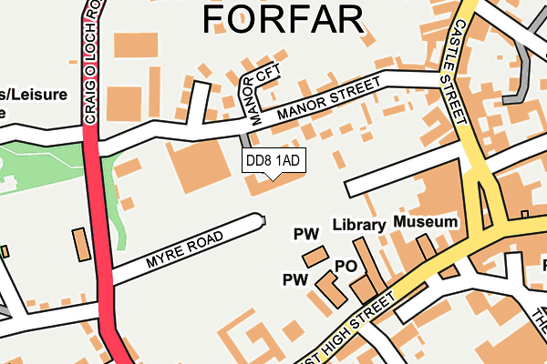DD8 1AD map - OS OpenMap – Local (Ordnance Survey) DD8 1AD map - OS OpenMap – Local (Ordnance Survey)