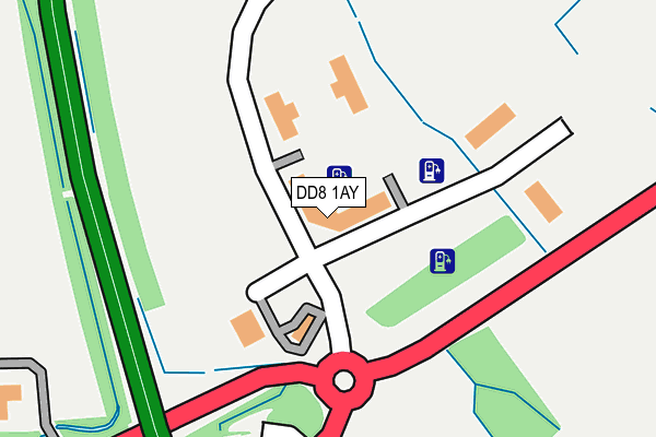 DD8 1AY map - OS OpenMap – Local (Ordnance Survey) DD8 1AY map - OS OpenMap – Local (Ordnance Survey)