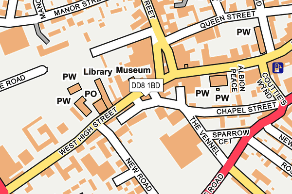 DD8 1BD map - OS OpenMap – Local (Ordnance Survey) DD8 1BD map - OS OpenMap – Local (Ordnance Survey)