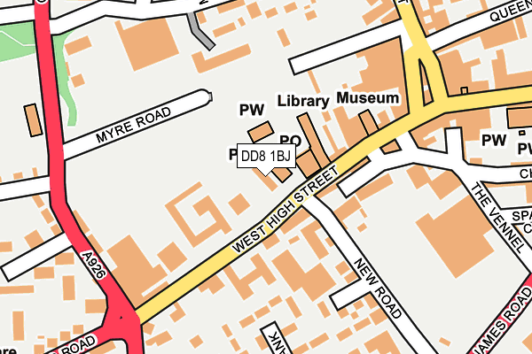 DD8 1BJ map - OS OpenMap – Local (Ordnance Survey)