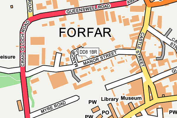 DD8 1BR map - OS OpenMap – Local (Ordnance Survey)