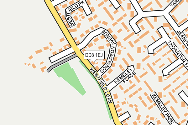 DD8 1EJ map - OS OpenMap – Local (Ordnance Survey) DD8 1EJ map - OS OpenMap – Local (Ordnance Survey)
