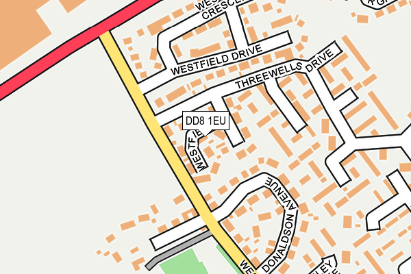 DD8 1EU map - OS OpenMap – Local (Ordnance Survey) DD8 1EU map - OS OpenMap – Local (Ordnance Survey)