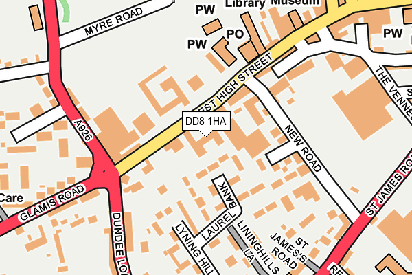 DD8 1HA map - OS OpenMap – Local (Ordnance Survey) DD8 1HA map - OS OpenMap – Local (Ordnance Survey)