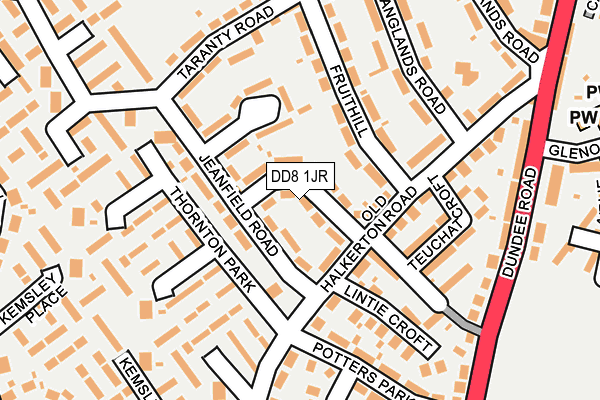 DD8 1JR map - OS OpenMap – Local (Ordnance Survey)