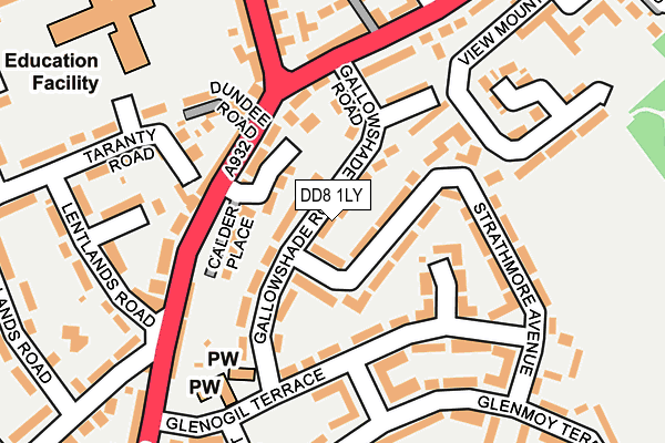 DD8 1LY map - OS OpenMap – Local (Ordnance Survey) DD8 1LY map - OS OpenMap – Local (Ordnance Survey)