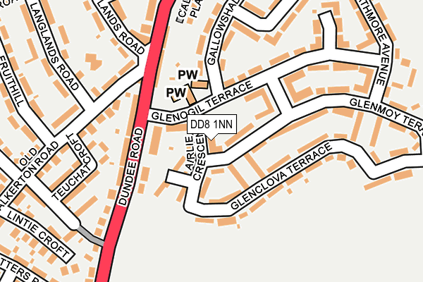 DD8 1NN map - OS OpenMap – Local (Ordnance Survey) DD8 1NN map - OS OpenMap – Local (Ordnance Survey)