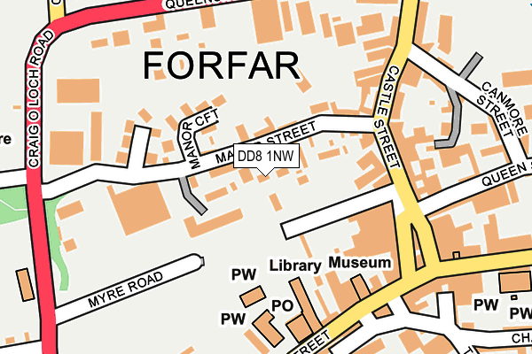 DD8 1NW map - OS OpenMap – Local (Ordnance Survey) DD8 1NW map - OS OpenMap – Local (Ordnance Survey)