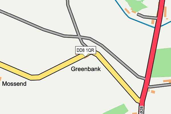 DD8 1QR map - OS OpenMap – Local (Ordnance Survey) DD8 1QR map - OS OpenMap – Local (Ordnance Survey)