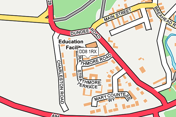 DD8 1RX map - OS OpenMap – Local (Ordnance Survey) DD8 1RX map - OS OpenMap – Local (Ordnance Survey)