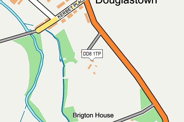 DD8 1TP map - OS OpenMap – Local (Ordnance Survey)