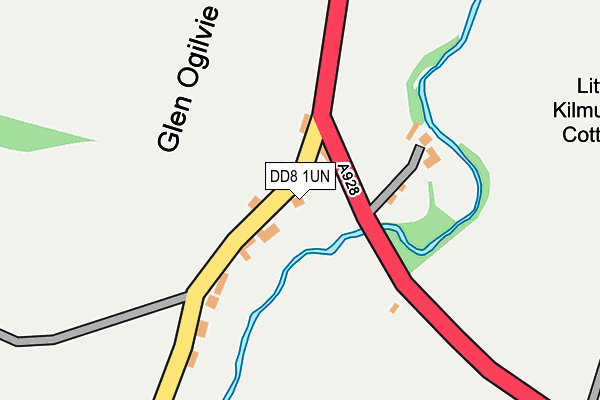 DD8 1UN map - OS OpenMap – Local (Ordnance Survey) DD8 1UN map - OS OpenMap – Local (Ordnance Survey)