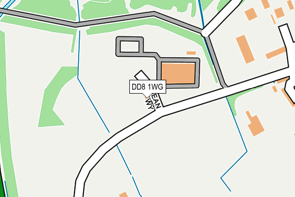 DD8 1WG map - OS OpenMap – Local (Ordnance Survey) DD8 1WG map - OS OpenMap – Local (Ordnance Survey)