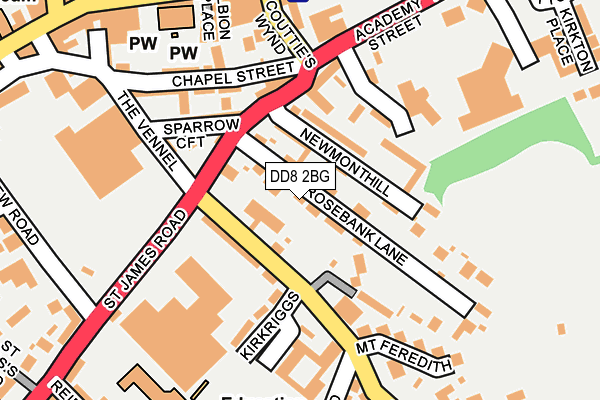 DD8 2BG map - OS OpenMap – Local (Ordnance Survey) DD8 2BG map - OS OpenMap – Local (Ordnance Survey)