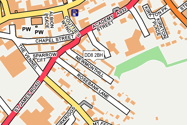 DD8 2BH map - OS OpenMap – Local (Ordnance Survey)