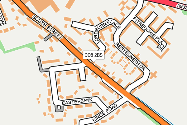 DD8 2BS map - OS OpenMap – Local (Ordnance Survey) DD8 2BS map - OS OpenMap – Local (Ordnance Survey)